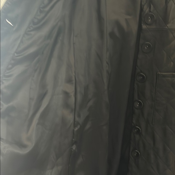 Bebe Black leather Quilted Coat - Picture 8 of 15